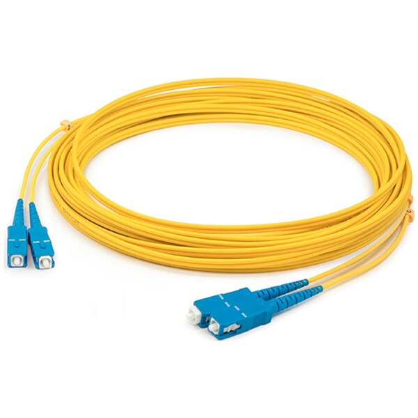 Add-On This Is A 20M Sc (Male) To Sc (Male) Yellow Duplex Riser-Rated Fiber ADD-SC-SC-20M9SMF